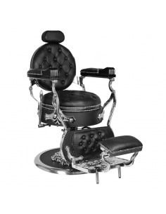 Barber Chair CESAR svart/silver