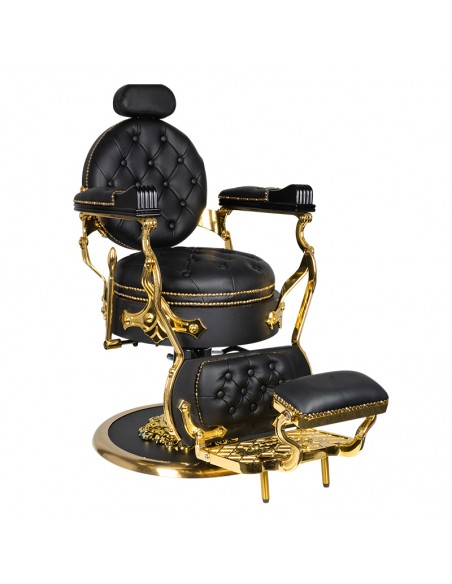 Barber Chair CESAR svart/gold