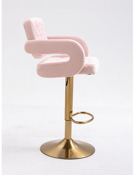 stol  i rosa med guld