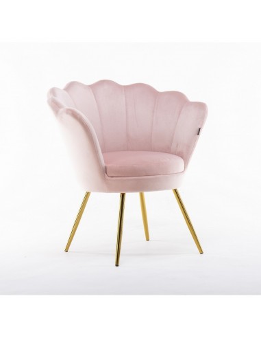 Väntplats stol ARIEL Velour i rosa