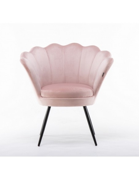 stol ARIEL Velour i rosa