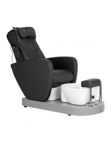 FotSpa Fotvårdsstol i svart med Fotbad & Massage