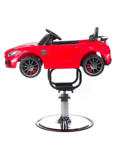 Kinderfriseurstuhl CAR rot mit Multimedia