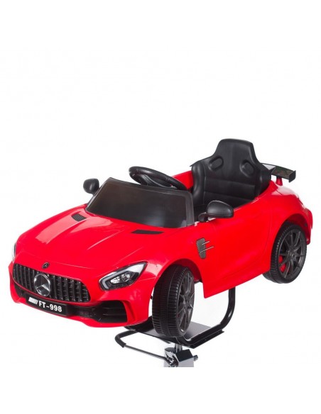 Kinderfriseurstuhl CAR rot mit Multimedia