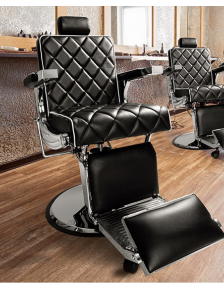 Barber Chair PRIMUS svart quiltad