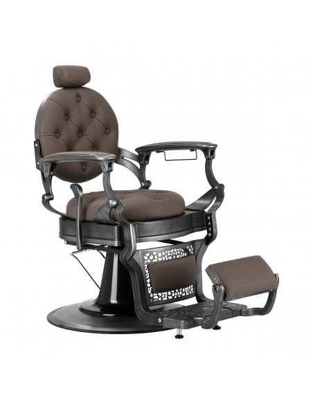 Barberchair NICCOLO i brun